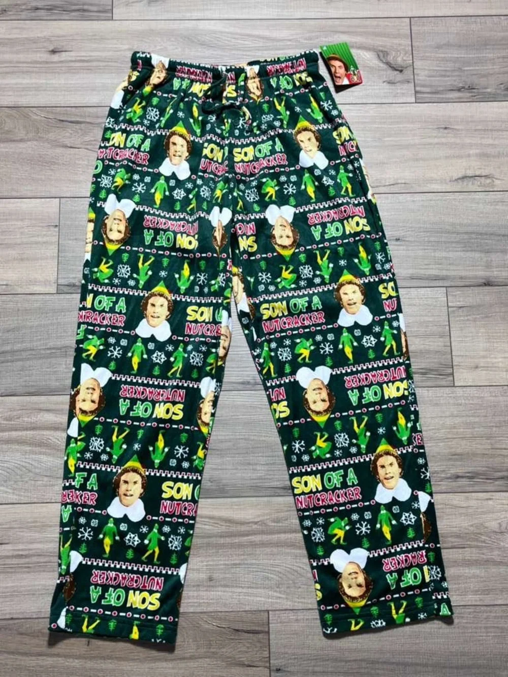 Elf Movie Mens Son Of A Nutcracker Fleece Pajama Lounge Pants Size Medium - Picture 1 of 12